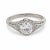1920s Art Deco Style Gia .80 Carat Diamond Platinum Engagement Ring, Size 5.75 For Sale - Image 4 of 8