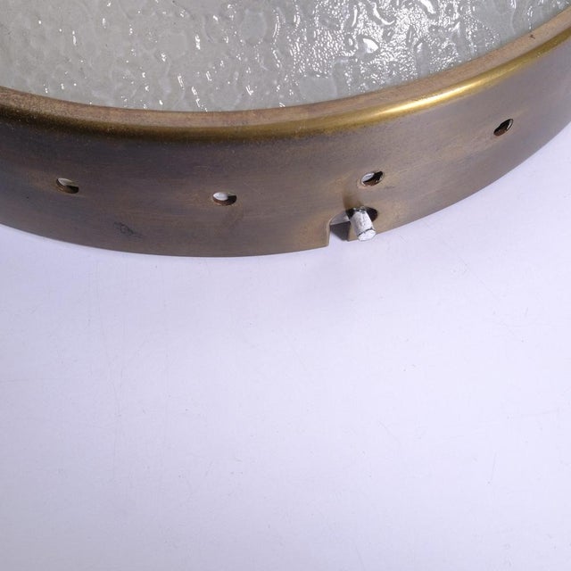 Vintage Glass and Metal Wall Lamps, 1940s, Set of 2 For Sale - Image 11 of 18