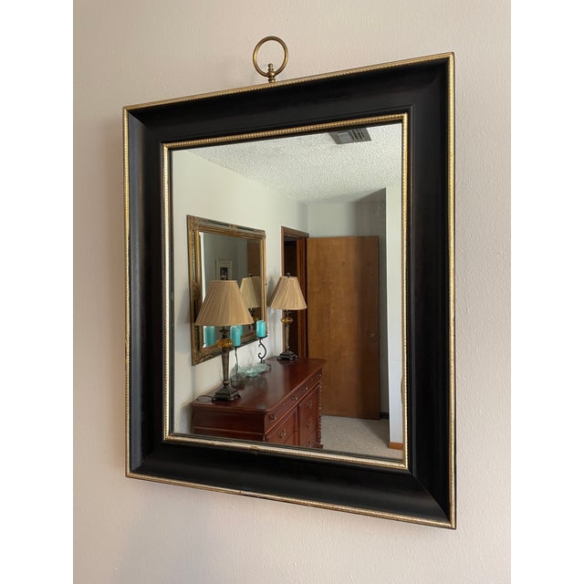 Mid-Century Modern 1960s Mid Century Modern Turner "Fashion Plate" Black Wall Mirror For Sale - Image 3 of 18