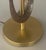 Brass 1970s Pair of Tall Mid-Century Modern Table Lamps, Biomorphic Design and Decorations, Glass Shades For Sale - Image 8 of 10