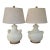 Wildwood Niccolo Italian Ivory Ceramic Table Lamps: Set of Two For Sale
