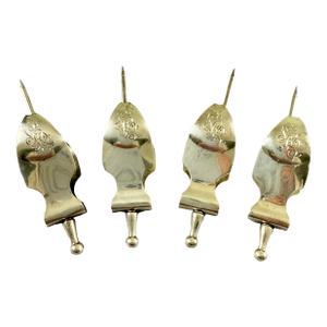 English Estate Sterling Silver Lemon Squeezers, Set / 4