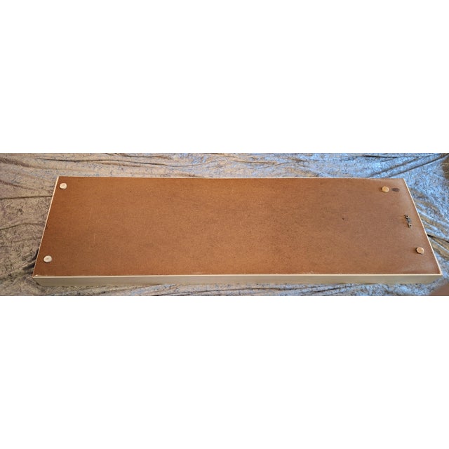 Paint Vintage Slim Rectangular Wall Mirror, 1970s For Sale - Image 7 of 8