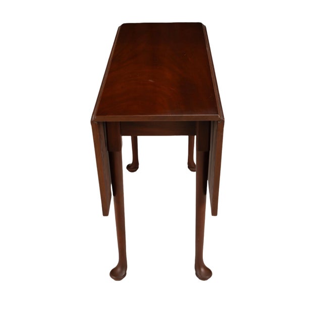 Wood Kittinger Wa-1022 Colonial Williamsburg Mahogany Drop Leaf Table For Sale - Image 7 of 11