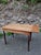 1930s Vintage Pine Drop-Leaf Table with Turned Beech Legs, France, 1930s For Sale - Image 5 of 16