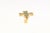 Gold Antique A Byzantine Cross with a Gold Rope Trim For Sale - Image 8 of 12