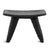 Sculptural stool handcrafted from solid Mindi wood and finished in a rich black tone, showcasing a beautifully organic...