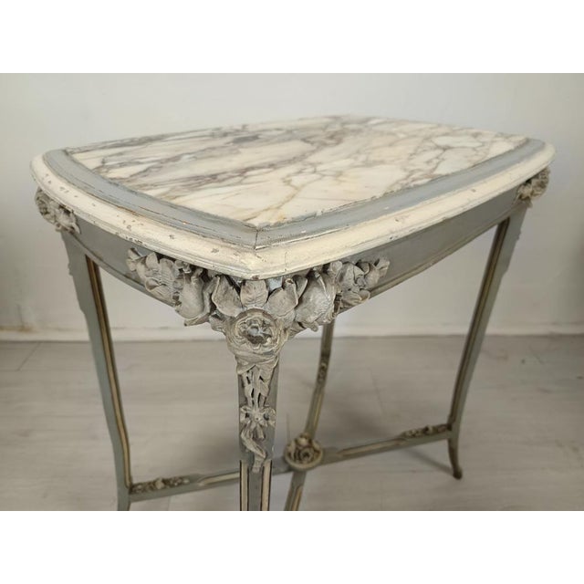 Art Nouveau Patinated Side Table, 1890s For Sale - Image 16 of 18