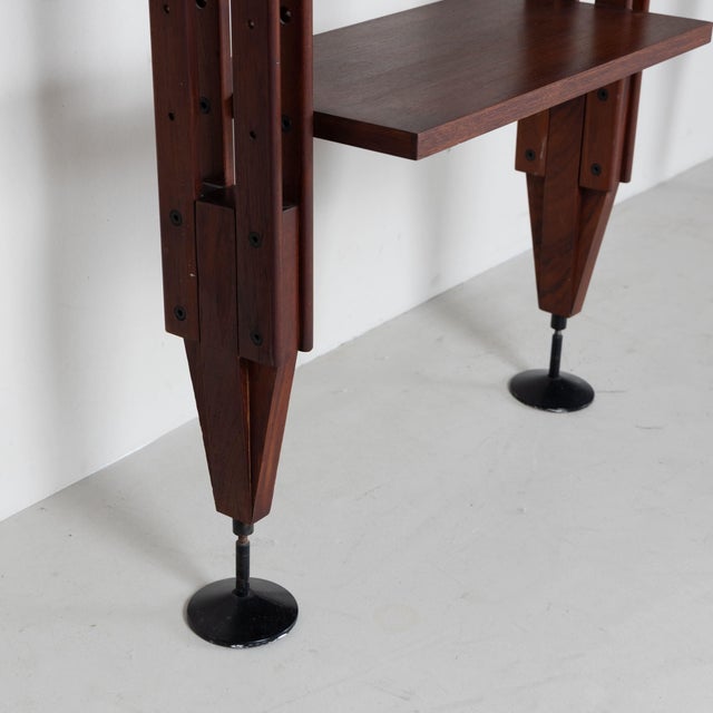 Mid-Century Modern Lb7 Three-Bay Bookcase by Franco Albini for Poggi, 1950 For Sale - Image 3 of 16