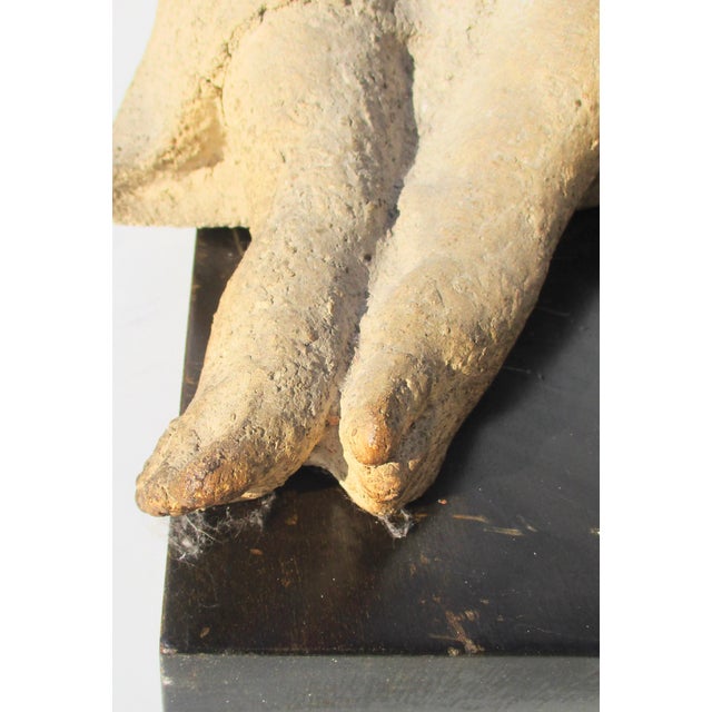 1950s Berta Margoulies MCM Concrete Sculpture of Reclining Woman For Sale - Image 5 of 15