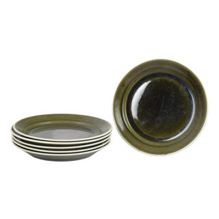 Vardag Plates in Stoneware by Stig Lindberg for Gustavsberg, 1960s, Set of 6 For Sale