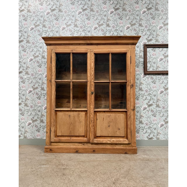 Antique Pine Display Cabinet, 1890s For Sale - Image 9 of 9
