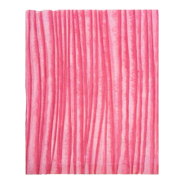 Late 20th Century Domenick Capobianco Pink Color Field Oil on Canvas For Sale