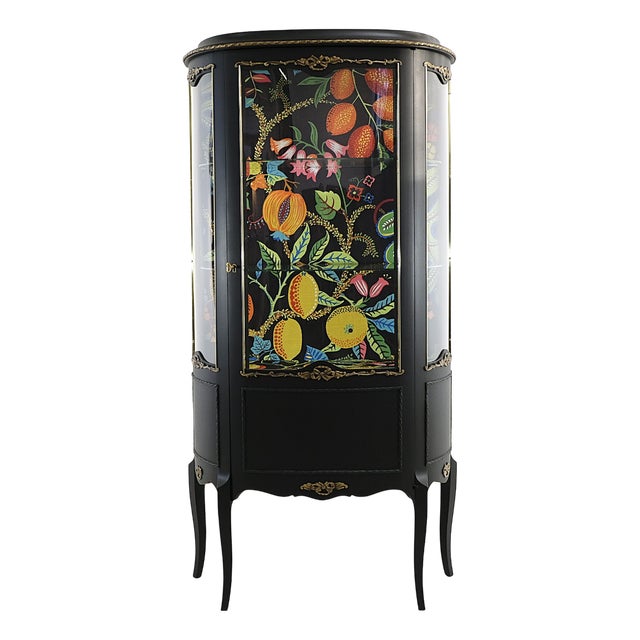 Vintage Louis XV / Louis XVI Style Display Cabinet For Sale