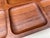 Brown Mid-Century Teak Serving Tray, 1960s For Sale - Image 8 of 17