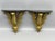 Gilded Acanthus Leaf Demi-Lune Hollywood Regency Wall Shelves, a Pair For Sale - Image 13 of 14