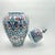 Ceramic Handmade Ceramic Grand Shah Vase with Lid (60cm) Imperial Floral Lattice Pattern For Sale - Image 7 of 9