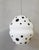 1960s Vintage Czechoslovak Double Pendant Light in Spotted Opaline Glass and Wood, 1960s For Sale - Image 5 of 10
