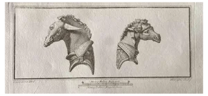 Various Artists, Animal Figures From Ancient Rome, Original Etching, 1750s