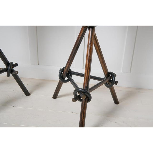 Gold Antique Swedish Tall Trolleribord Magic-Tables, 1880s, Set of 2 For Sale - Image 8 of 12