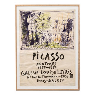 Picasso Poster for Galerie Louise Leiris, 1957 For Sale