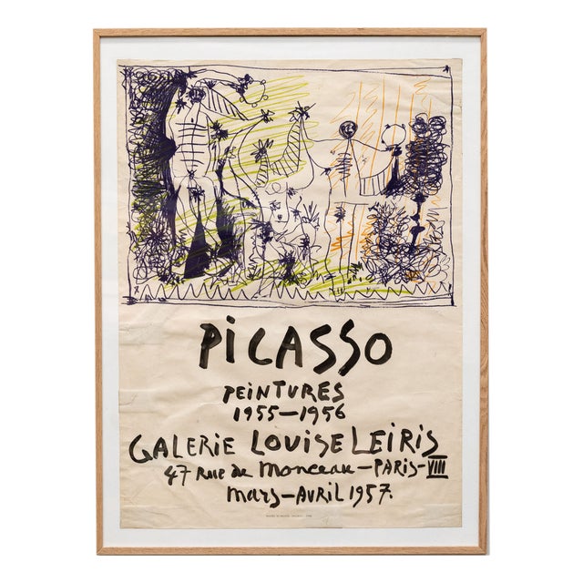 Picasso Poster for Galerie Louise Leiris, 1957 For Sale