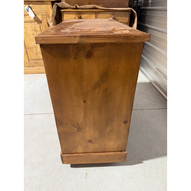Antique Pine Three Drawers - Chest of Drawers From England For Sale - Image 15 of 18