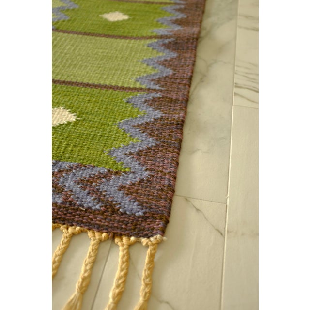 Textile Vintage "Garden" Rug by Berit Koenig Woelfer For Sale - Image 7 of 16