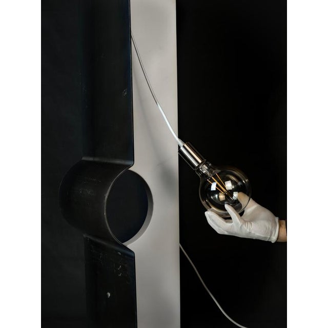 Oculus 2.1 Handcrafted Floor Lamp in Iron & Marble by D´ARK Atelier For Sale - Image 10 of 12