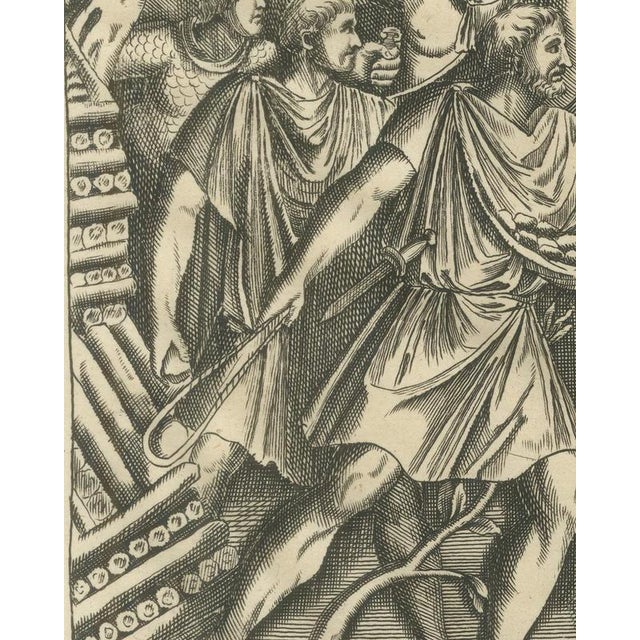 Montfaucon, Archers, Slingers and Barbarian Warriors from Trajans Column, 1722, Engraving For Sale - Image 4 of 8