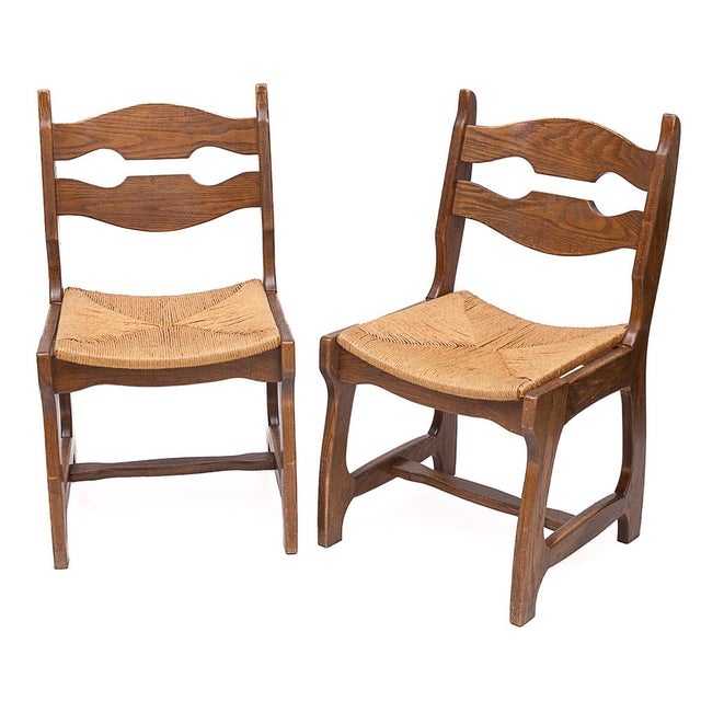 Guillerme et Chambron Chairs by Guillerme and Chambron, 1950s, Set of 6 For Sale - Image 4 of 10