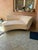Metal Curved Cream Lounge Settee, 1990s For Sale - Image 7 of 7