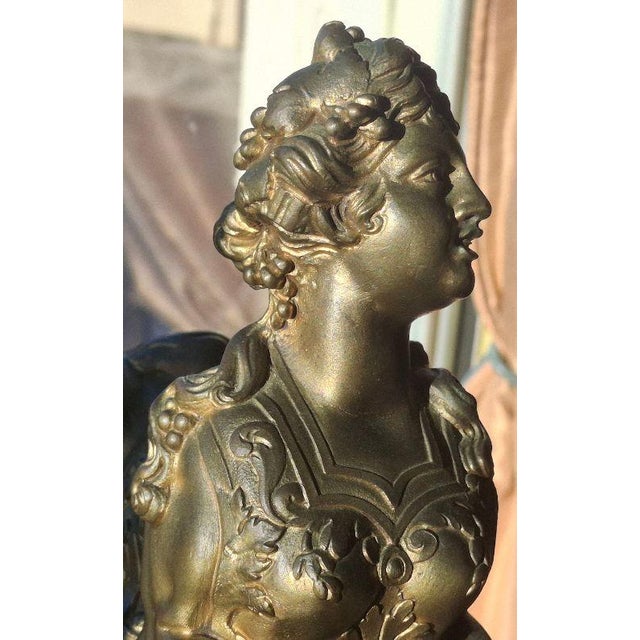 Important 17thc French Louis XIV Gilt Bronze Sphynx Sculpture and Stacked Associated Components - Jardiniere For Sale - Image 18 of 18