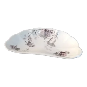 1940s Haviland Limoges France Leaf Trinket Bowl