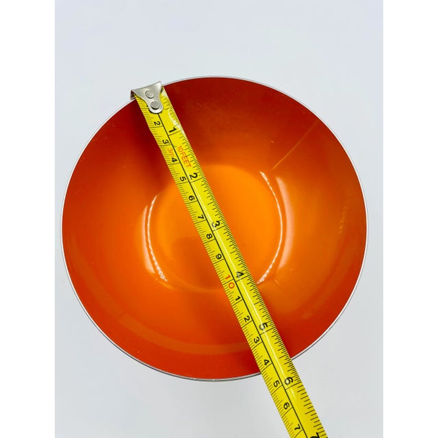 Mid 20th Century Bjorn Engo "Emalox Norway" Pedestal Bowl With Matching Salt & Pepper Set- 3 Pieces For Sale - Image 12 of 13