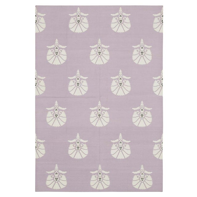Purple Dhurrie Rug, 2000s | Chairish
