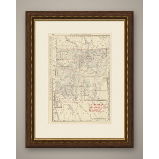 This antique map of New Mexico, printed by Rand McNally in 1899 on page 330 of its indexed atlas, shows the Territory of...