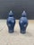 Pair of Blue Tin Tin Ginger Jars For Sale - Image 9 of 9