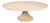 Transitional Round Dining Table, Medium - Bleached Oak With Faceted Pedestal Base For Sale