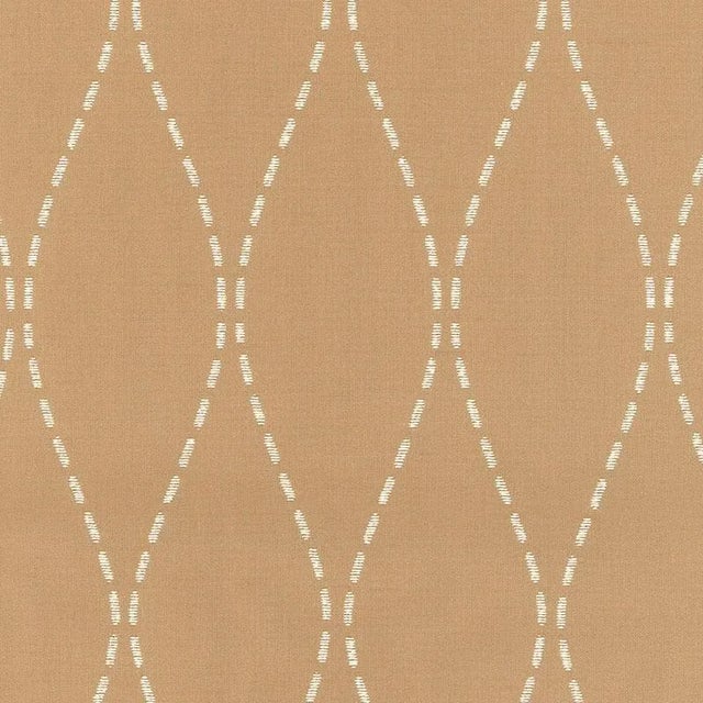 Schumacher New River Weave Fabric in Cafe' For Sale