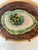 Victorian Late 19th Century Victorian Oval Majolica Ceramic Platter Decorated With Large Leaf For Sale - Image 3 of 7