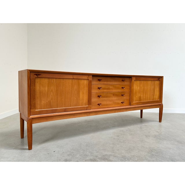 Mid-Century Modern Danish Sideboard in Teak by H. W. Klein for Bramin, 1960s For Sale - Image 3 of 17