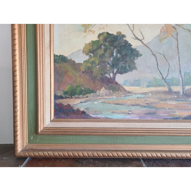 Cornelia Reimer 1950's Plein Air Oil Painting Arroyo Seco California Landscape For Sale - Image 12 of 13