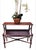 Wood ​Pair of Vintage Mahogany Faux Bamboo Wood Magazine Rack End Tables / Canterburys- A Pair For Sale - Image 7 of 8