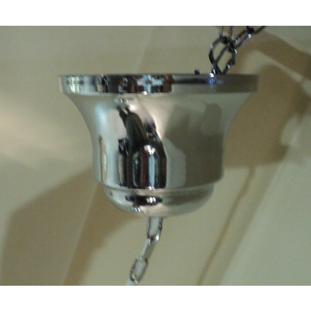 Italian Acrylic Glass and Steel Pendant Lamp from Guzzini, 1970s For Sale - Image 10 of 11