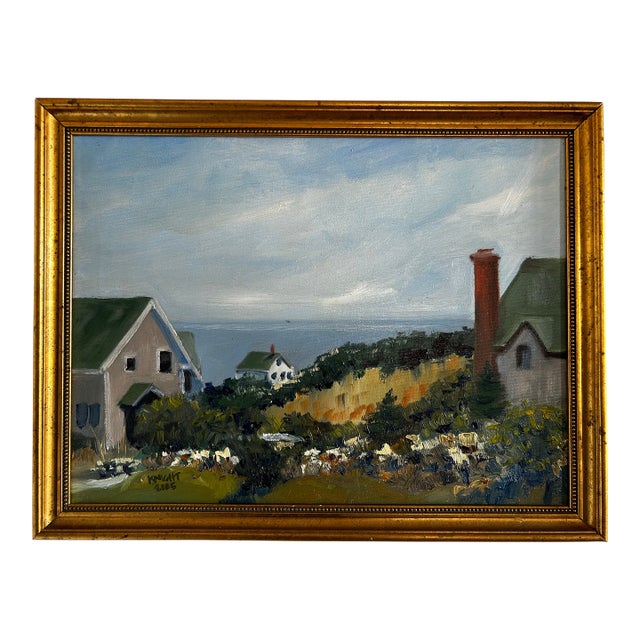 Coastal Seascape Original Oil Painting, Ken Knight For Sale