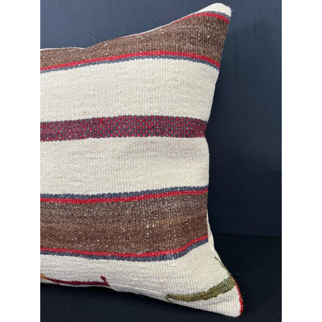 Contemporary Turkish Hemp Pillow Cushion Natural Beige Brown Cushion Cover 20x20 For Sale - Image 3 of 4