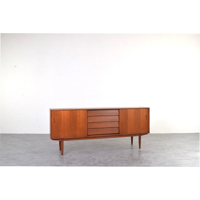 Nils Jonsson Mid-Century Modern Scandinavian Sideboard in Teak by Nils Jonsson for P.S. Heggen, 1960s. For Sale - Image 4 of 18