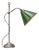 British Green Enamel and Nickel-Plated Brass Desk Light For Sale