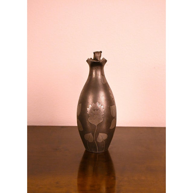 1900 - 1909 Swedish Pewter Pitcher by Schreuder & Olsson Stockholm, 1908 For Sale - Image 5 of 12